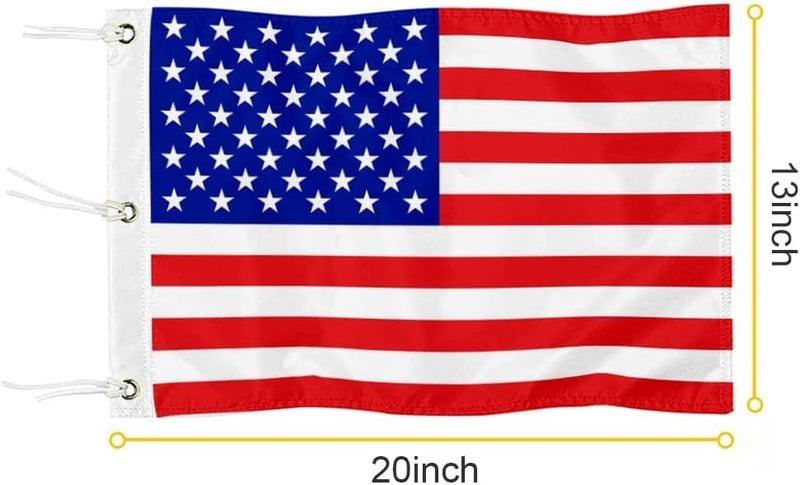 2BUT Standard Golf Flag Double Side American Golf Pin Flag Practic Putting Green Golf Flag For Backyard Garden Double-Sewn 600D Nylon Miniature Pin Flag (20"x13" Grommet) - Image 2
